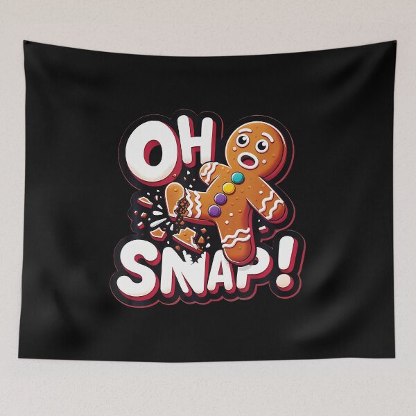 Item preview, Oh snap, Funny, Christmas, Cookie, Cheeky, Cute, Hilarious, Festive, Holiday, Humorous, Sass designed and sold by JosephineEdith1.