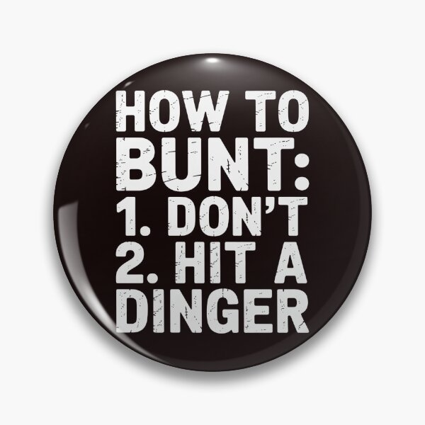 Item preview, How To Bunt, Hit a Dinger Baseball Player Home Run designed and sold by hettingerchaim.