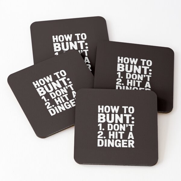 Item preview, How To Bunt, Hit a Dinger Baseball Player Home Run designed and sold by hettingerchaim.
