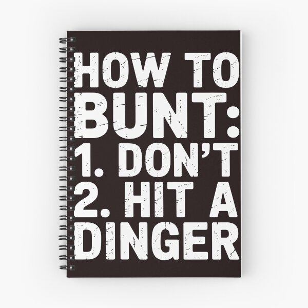 Item preview, How To Bunt, Hit a Dinger Baseball Player Home Run designed and sold by hettingerchaim.
