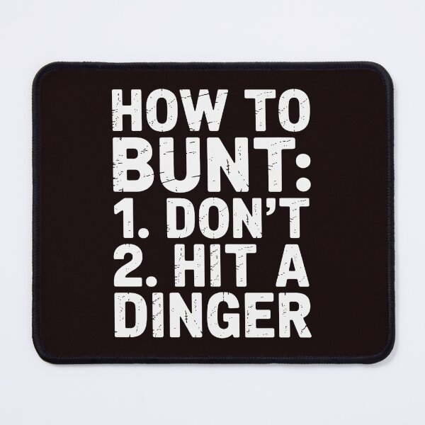 Item preview, How To Bunt, Hit a Dinger Baseball Player Home Run designed and sold by hettingerchaim.