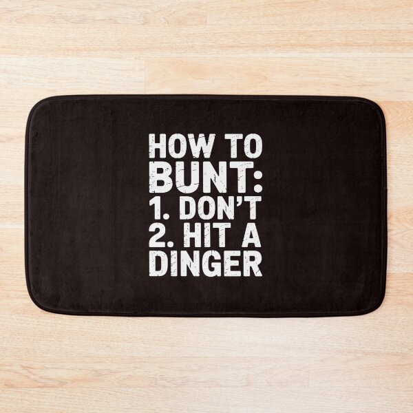 Item preview, How To Bunt, Hit a Dinger Baseball Player Home Run designed and sold by hettingerchaim.