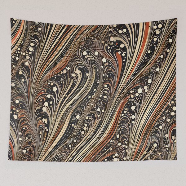 Item preview, Vintage Marbled Paper Pattern Retro Abstract Design designed and sold by PinUpPizzazz.