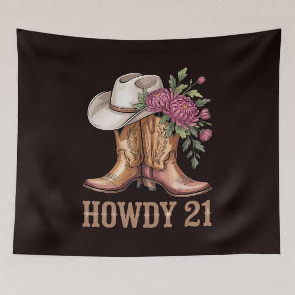 Item preview, Howdy 21 Year Old Girl Western Country Cowgirl 21st Birthday designed and sold by hettingerchaim.
