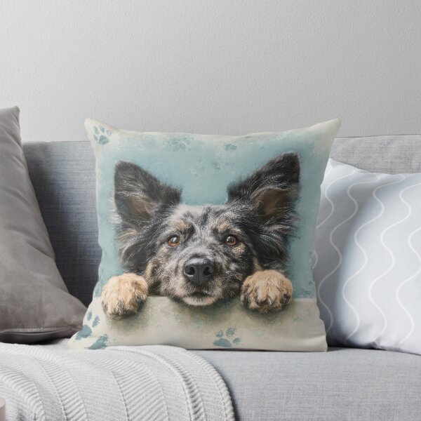 Item preview, Hungarian Mudi Peeking over Wall 01 designed and sold by Elisabeth Lucas.