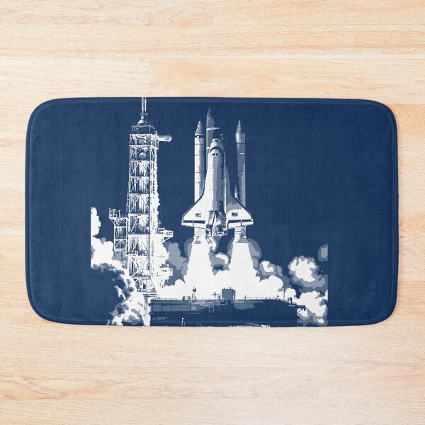 Item preview, Space Shuttle Launch Monochrome Illustration designed and sold by KiwiRider.
