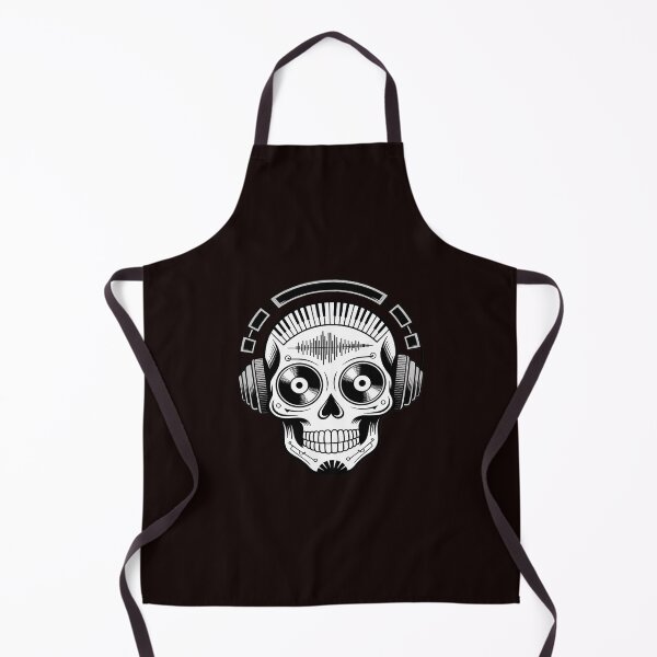 Item preview, Sugarskull DJ Table Skull Disc Jockey Headphones designed and sold by hettingerchaim.
