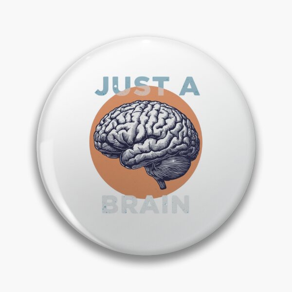 Item preview, Just a Vintage Brain Illustration designed and sold by RED-MOUSE.