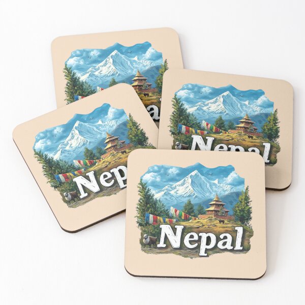 Item preview, Nepal Scenic – Himalayas & Prayer Flags designed and sold by Myra365Art.