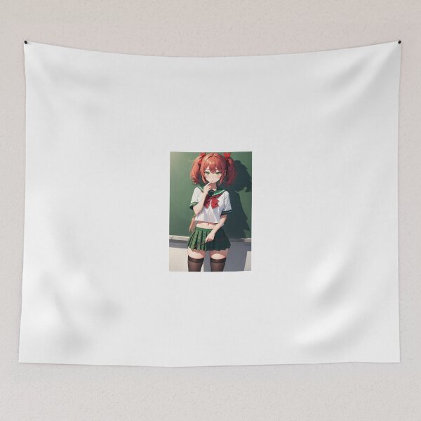 Item preview, Flirty Schoolgirl Anime Portrait: Kokoa Shuzen in Sailor Uniform designed and sold by iloveanimechibi.