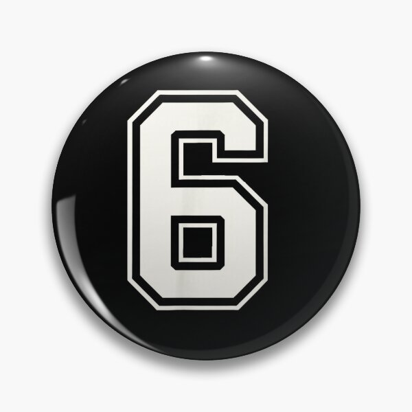 Item preview, Varsity Six - Number 6 Team Spirit Design designed and sold by Mehouter.