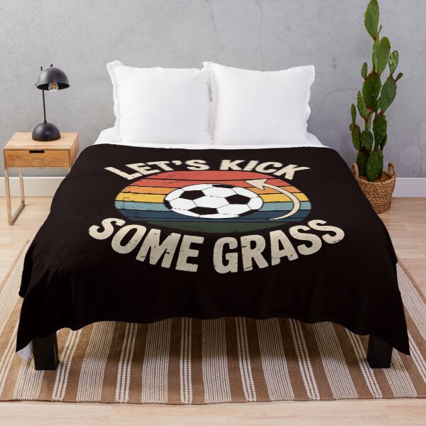 Item preview, Soccer Let's Kick Some Grass designed and sold by hettingerchaim.