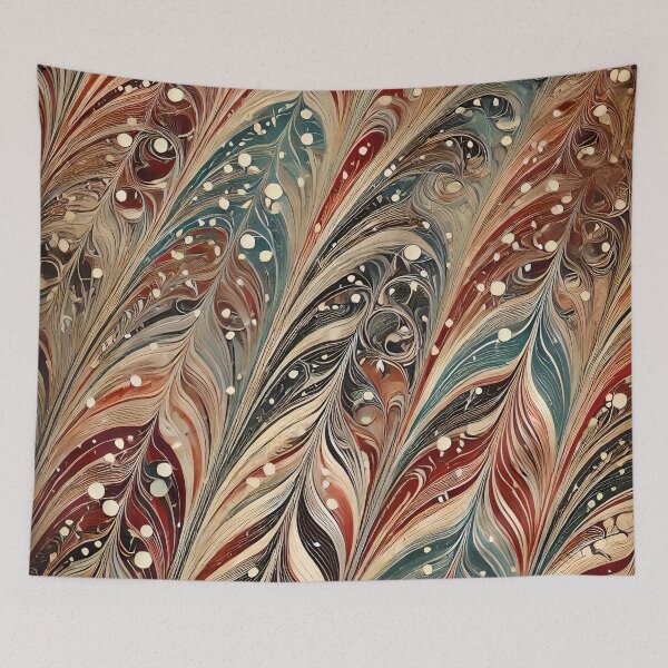 Item preview, Vintage Marbled Paper Pattern Retro Abstract Design designed and sold by PinUpPizzazz.