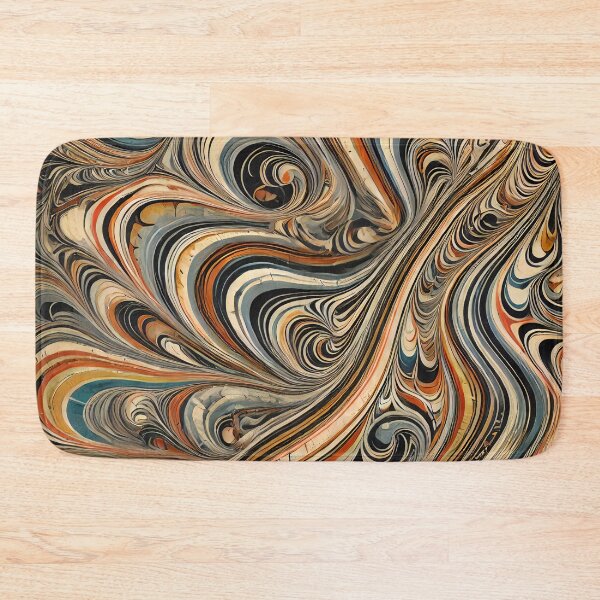 Item preview, Vintage Marbled Paper Pattern Retro Abstract Design designed and sold by PinUpPizzazz.