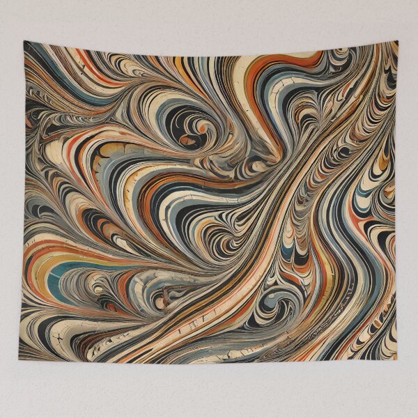 Item preview, Vintage Marbled Paper Pattern Retro Abstract Design designed and sold by PinUpPizzazz.