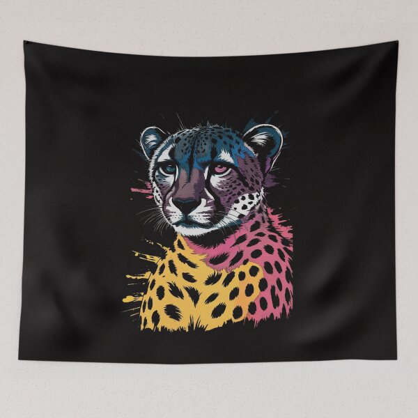 Item preview, Rainbow Cheetah Face - Wildlife Safari Zookeeper Zoologist designed and sold by ForestMmost.