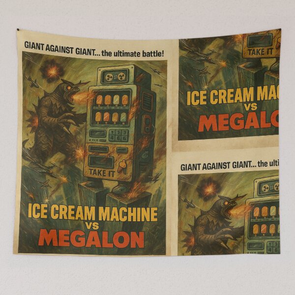 Item preview, Ice Cream Machine Vs Megalon! designed and sold by Philip Duxfield.