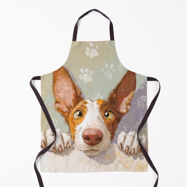 Item preview, Ibizan Hound Peeking over Wall 01 designed and sold by Elisabeth Lucas.