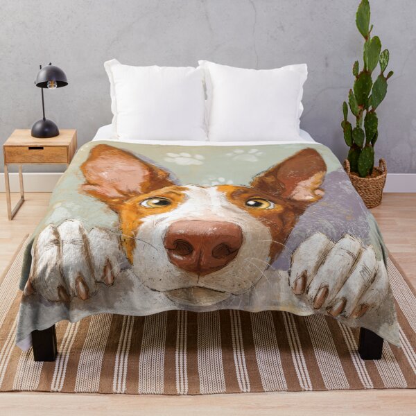 Item preview, Ibizan Hound Peeking over Wall 01 designed and sold by Elisabeth Lucas.