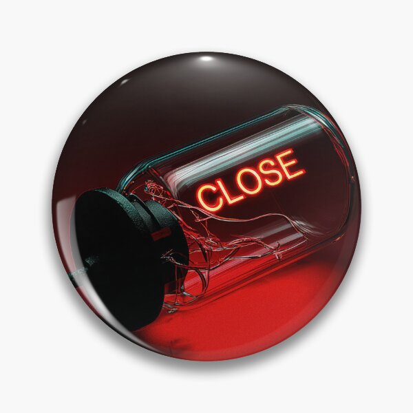 Item preview, Neon “CLOSE” Sign Inside Light Bulb – Modern Red Glow Aesthetic designed and sold by Grafititee.