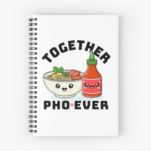 Item preview, Together Pho Ever, Cutest Pho Bowl and Hot Sauce designed and sold by DesireeNguyen.