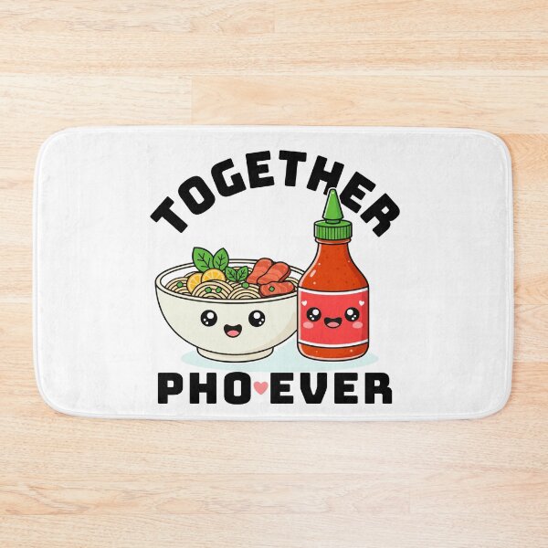 Item preview, Together Pho Ever, Cutest Pho Bowl and Hot Sauce designed and sold by DesireeNguyen.