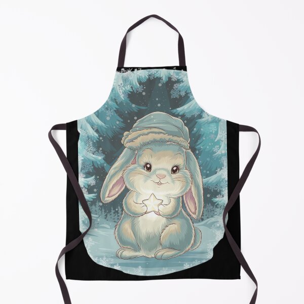 Item preview, Frosty Star Bunny – Magical Winter Glow Art designed and sold by Shop9999.