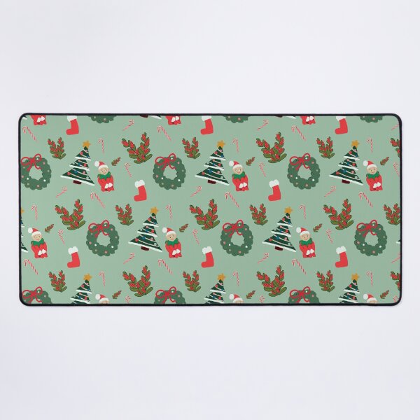 Item preview, Green Christmas theme pattern designed and sold by PapuruDesigns.