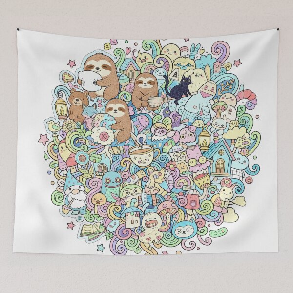 Item preview, DOODLE: Cottagecore Illustration designed and sold by PrintByte.
