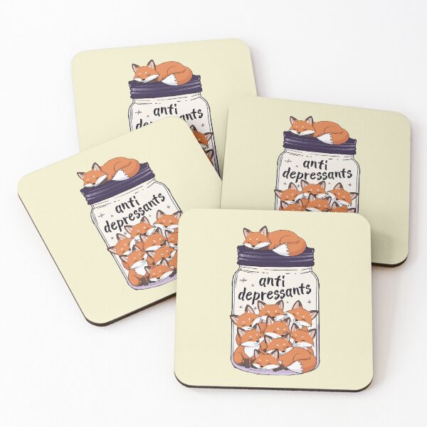Item preview, Funny Fox Anti Depressant Jar Animal Lover Zoo Boys Girls Kids designed and sold by rafaeltto.