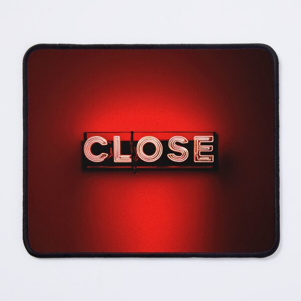Item preview, Neon “CLOSE” Sign Inside Light Bulb – Modern Red Glow Aesthetic designed and sold by Grafititee.