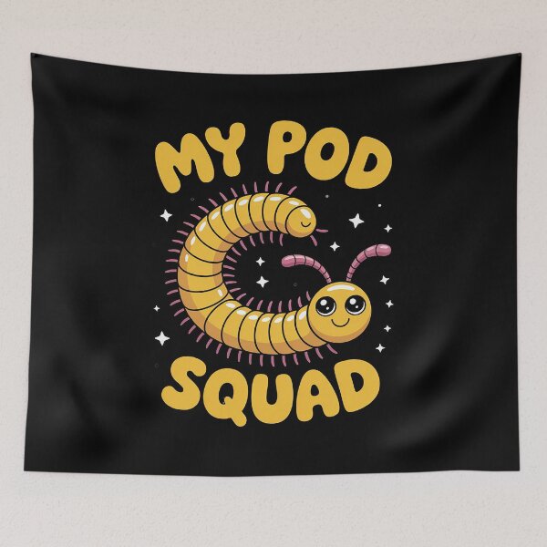 Item preview, My Pod Squad Isopod – Cute Bug Lover Gift Raglan Baseball Tee designed and sold by khorbiasieno.