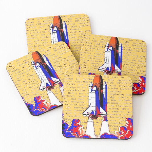 Item preview, Vibrant Pop Art Space Shuttle Launch Graphic designed and sold by KiwiRider.