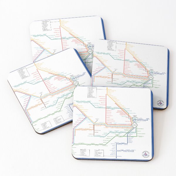Item preview, 2026 Sydney Rail Map (1930s Retro Theme) designed and sold by CrossingLights.