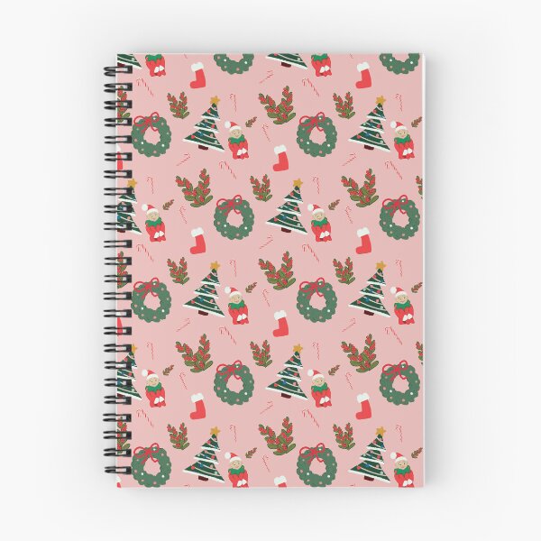 Aperçu de l'œuvre Motifs roses sur le thème de Noël créée et vendue par PapuruDesigns.