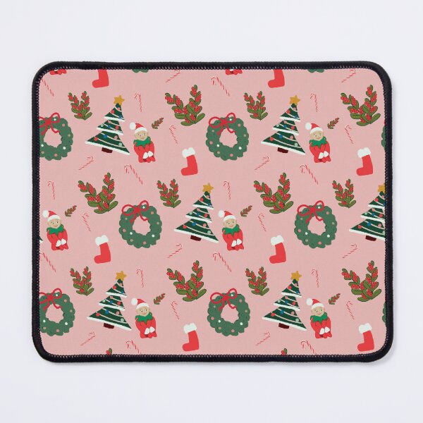 Item preview, Pink Christmas theme pattern  designed and sold by PapuruDesigns.