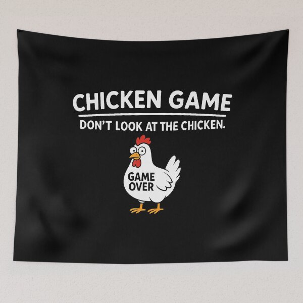 Item preview, Cute Chicken Game Don'T Look At The Chicken Funny Chicken designed and sold by TaraAnnie.