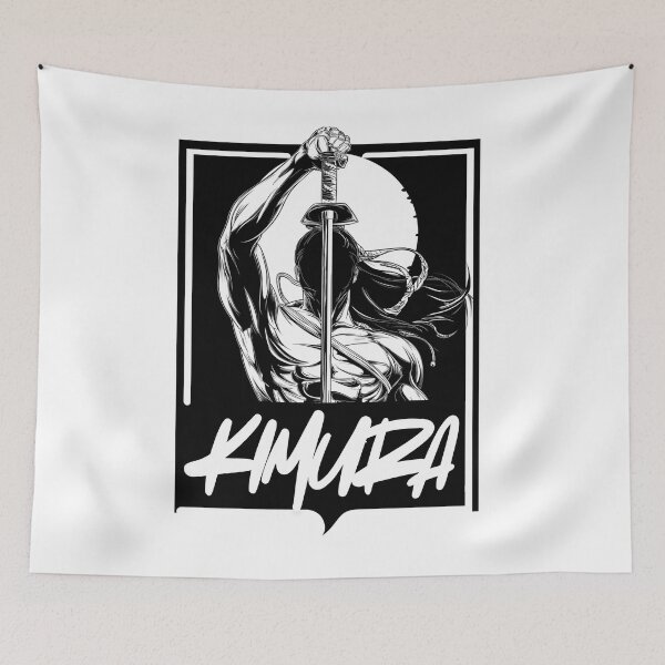 Item preview, Kimura Warrior Spirit Black and White Illustration designed and sold by Oni-Pixels.