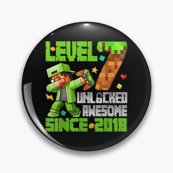 Item preview, Level 7 Unlocked - Gamer Birthday Pixel Art designed and sold by Sation8547.