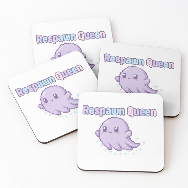 Item preview, Respawn Queen Pixel Ghost Gamer Girl Cute Gaming Pastel Art designed and sold by ArtByYunus.