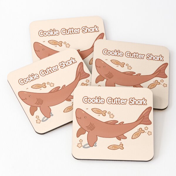 Item preview, Cookie Cutter Shark With Gingerbread Fish designed and sold by Aloe and Monstera.