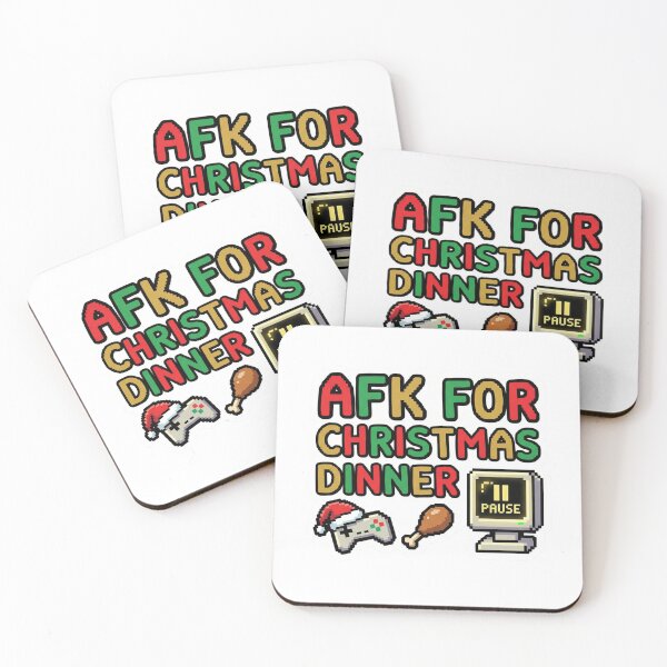 Item preview, AFK For Christmas Dinner Gamer Pixel Art Funny Gaming Holiday designed and sold by ArtByYunus.