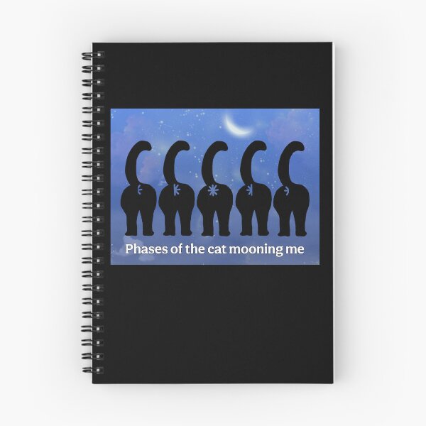 Item preview, Cat moon phases designed and sold by MannyShop.