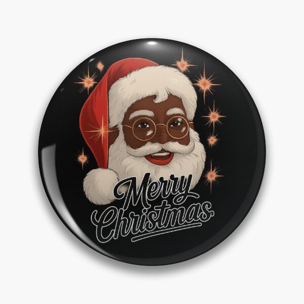 Item preview, African American Santa Merry Christmas Black Santa Holiday Art designed and sold by love3617.