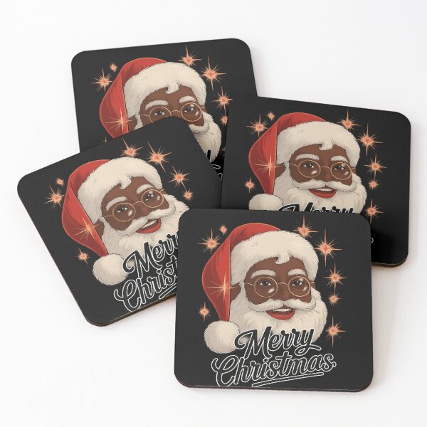 Item preview, African American Santa Merry Christmas Black Santa Holiday Art designed and sold by love3617.