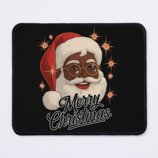 Item preview, African American Santa Merry Christmas Black Santa Holiday Art designed and sold by love3617.