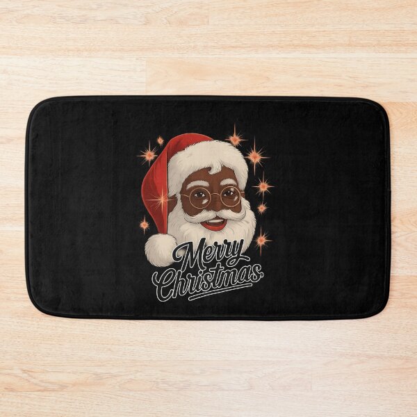 Item preview, African American Santa Merry Christmas Black Santa Holiday Art designed and sold by love3617.