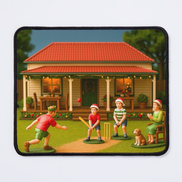 Item preview, Backyard Christmas Cricket | Australian Summer Miniature Scene designed and sold by Little-Worlds.