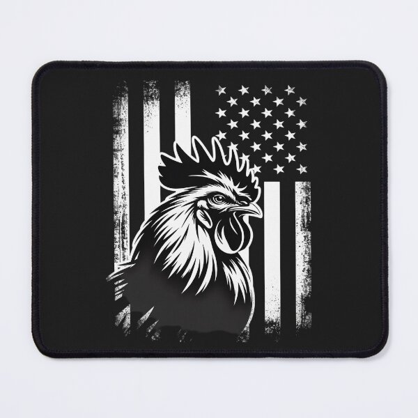 Item preview, Proud Patriotic Chicken Rooster Farmer Lover American Flag designed and sold by itsnothatweird.