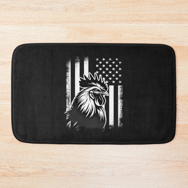 Item preview, Proud Patriotic Chicken Rooster Farmer Lover American Flag designed and sold by itsnothatweird.